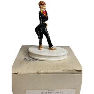 Sebastian Miniatures 2255 Ichabod Crane Figurine Signed Vintage‎ with Box